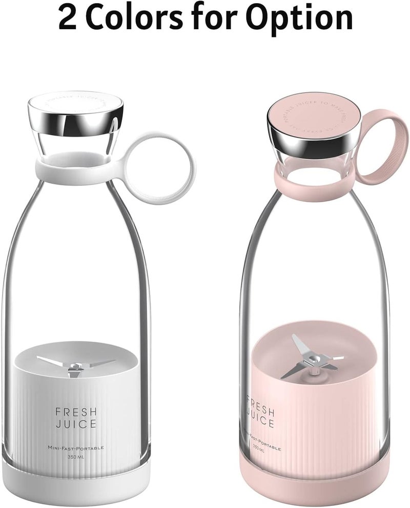 Eacam Portable Mini Fast Blender 350ml Juicer Cup with Wireless Charging 4 Blades for Smoothie Milkshake Juice Baby Food - Image 4