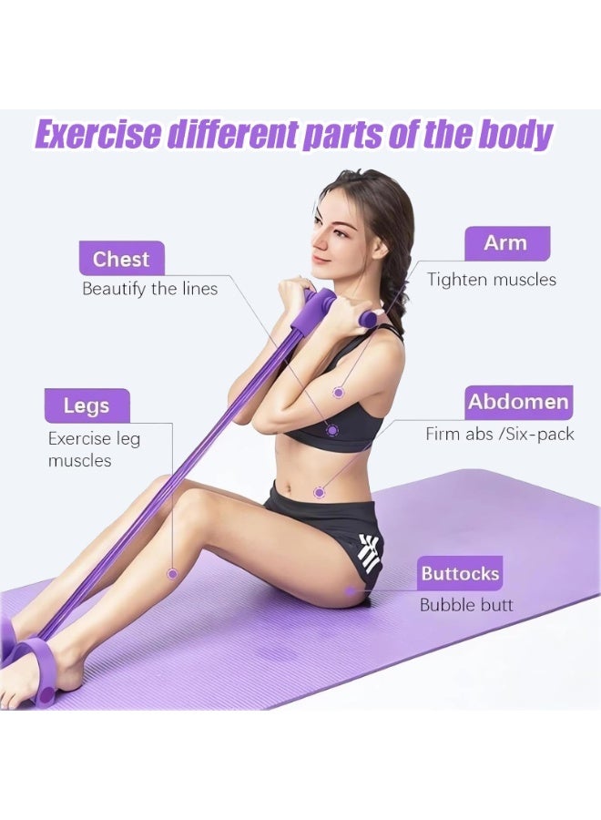 OSHIMA Pedal Resistance Band, Fitness Set with Expander Fitness and Back Trainer Sports Equipment for Home, 8 Shaped Resistance Band Yoga Strap Bodybuilding Expander to Strengthen Abdomen Legs and Back - Image 4