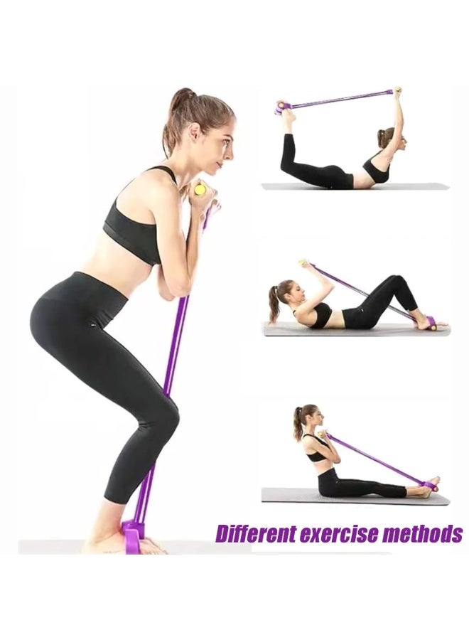 OSHIMA Pedal Resistance Band, Fitness Set with Expander Fitness and Back Trainer Sports Equipment for Home, 8 Shaped Resistance Band Yoga Strap Bodybuilding Expander to Strengthen Abdomen Legs and Back - Image 5