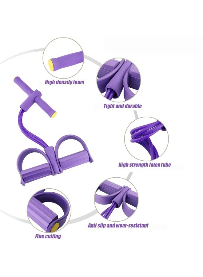 OSHIMA Pedal Resistance Band, Fitness Set with Expander Fitness and Back Trainer Sports Equipment for Home, 8 Shaped Resistance Band Yoga Strap Bodybuilding Expander to Strengthen Abdomen Legs and Back - Image 3