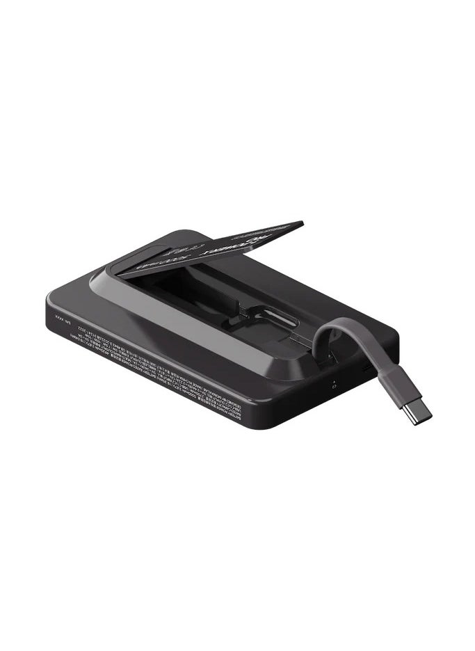 Generic - 1-Power X Pro Magnetic Wireless Power Bank 5000mAh With Built-In USB-C Cable - Image 1