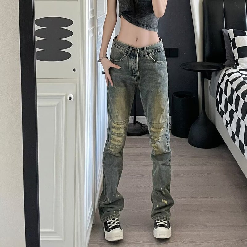 Unisex Classic Denim Jeans Loose Fit Daily Outdoor Wear - Image 5