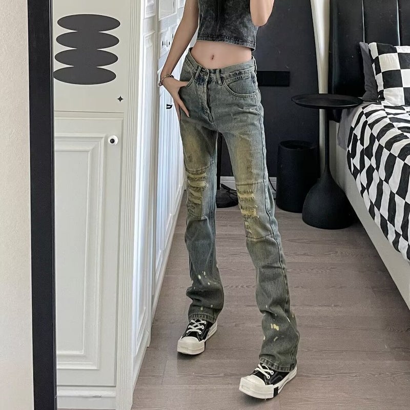 Unisex Classic Denim Jeans Loose Fit Daily Outdoor Wear - Image 2