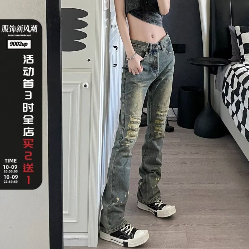 Unisex Classic Denim Jeans Loose Fit Daily Outdoor Wear - Image 3