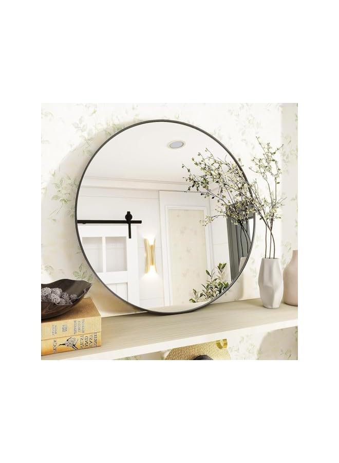 The Bros مرآة دائرية سوداء 50 سم - Image 4