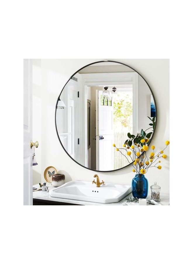 The Bros مرآة دائرية سوداء 50 سم - Image 3