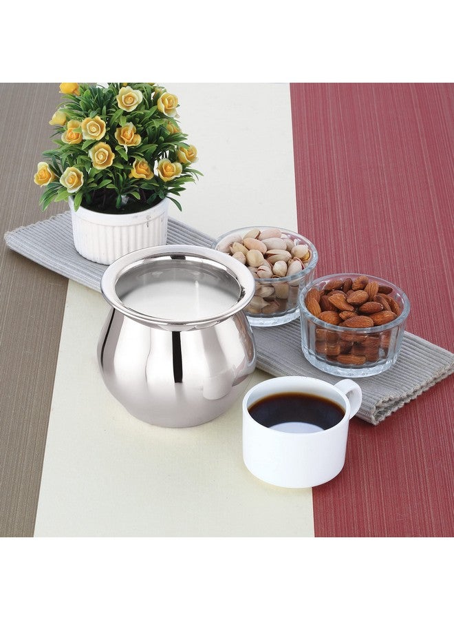 Priya Stainless Steel Heavy Lota (Mango Lota 800ml), 1 Piece, Silver | Durable & Rust-Resistant Water Pot for Pooja, Daily Use, Temple | Traditional Design, Easy to Clean & Long-Lasting - Image 3