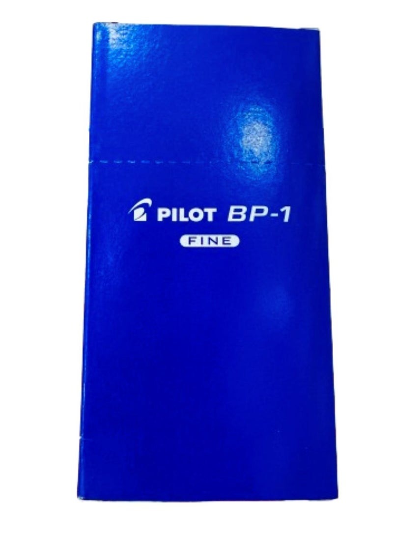 بايلوت قلم حبر جاف ذو رأس رفيع، 12 قطعة، حبر أزرق - Image 1