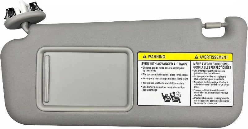 QASULER Gray Sun Visor for Toyota RAV4 2006-2013 - Image 1