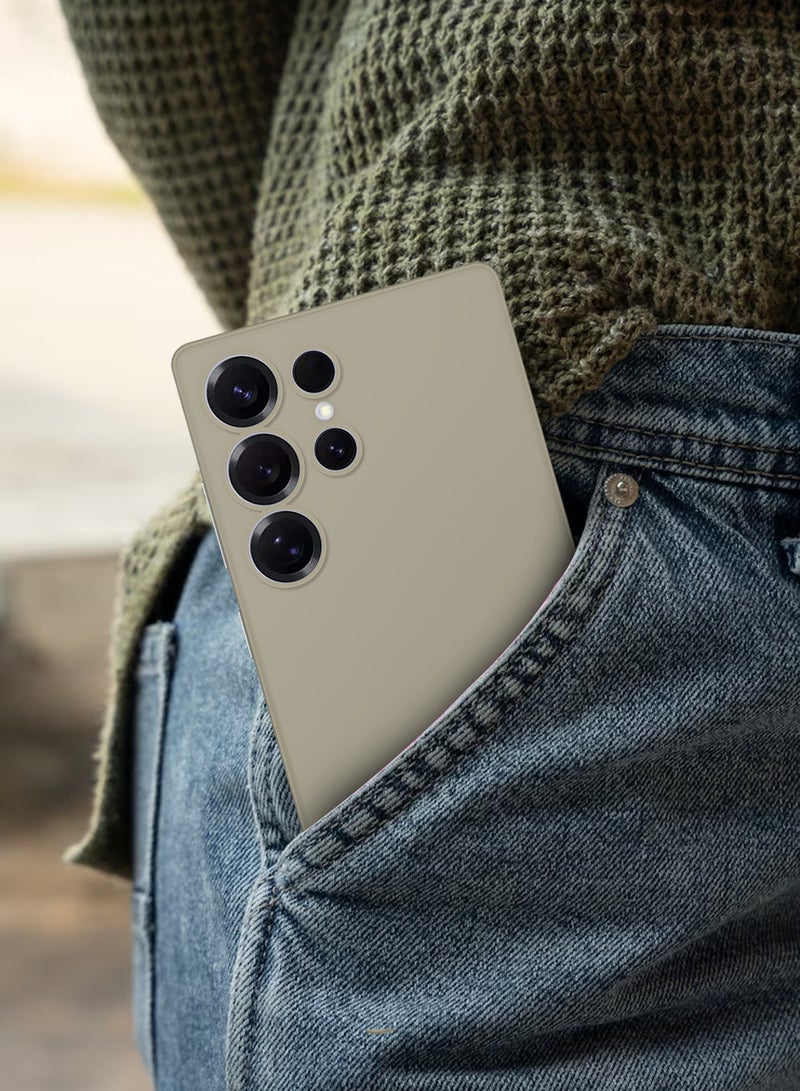 CATANES 3Packs Case for Galaxy S25 Ultra Air Skin Case All Around Full Protection Ultra Slim 0.3mm Thickness 4g Feather Weight with Two 3D Screen Protector- Titanium Grey - Image 4