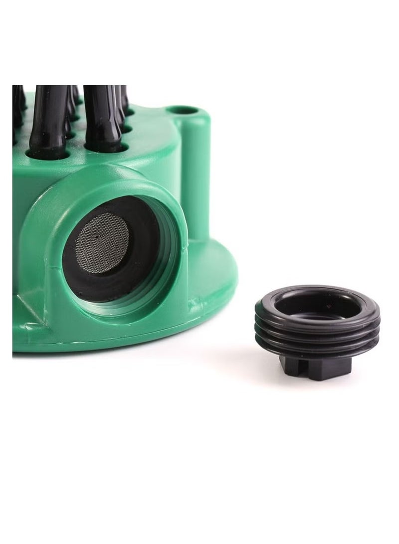 Generic Garden Sprinkler, 12 Hose Head Garden Plants Vegetable 360° Adjustable Watering Sprinkler Multi-use Lawn Irrigation System Adjustable Rotation Lawn Sprinkler for Outdoor Yard  - Image 5