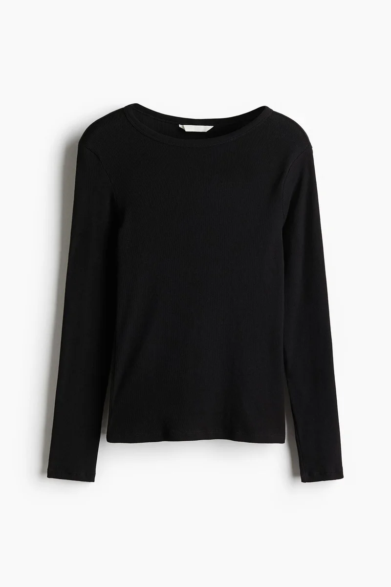 اتش اند ام Ribbed cotton top