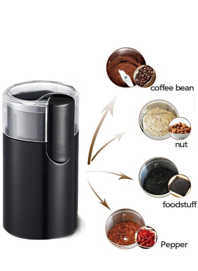 Electric Coffee Grinder for Beans, Spices and More, Stainless Steel Blades, Removable Chamber, Makes up to 12 Cups, Black  - Image 2
