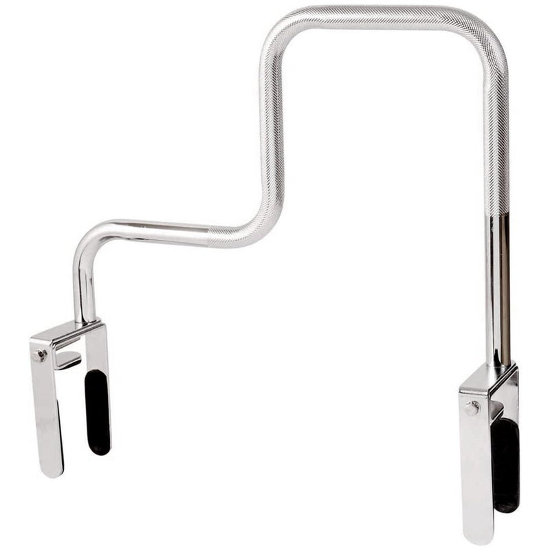 DMI DMI Chrome Plated Grab Bars For Bathtubs And Showers For Seniors For Bathtubs And Showers Adjustable Bathtub Rail Safety Grab Bars Rustresistant 250 Lb Capacity Textured NonSlip Handle 3358 