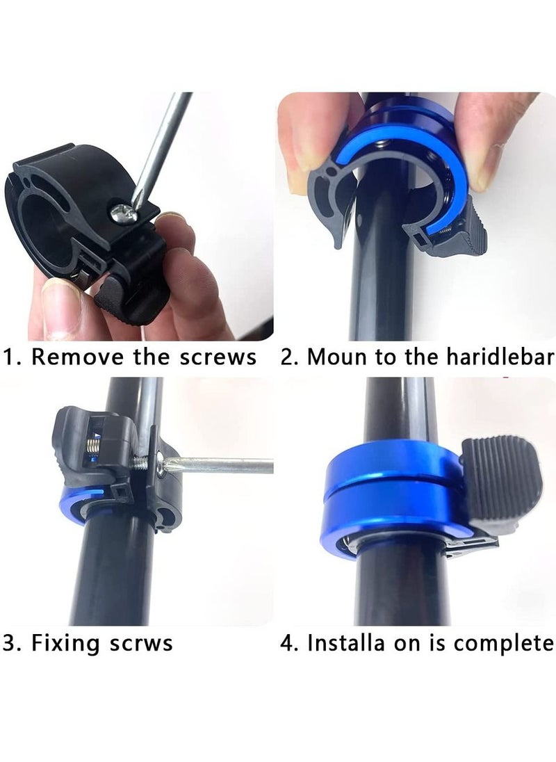 SYOSI Loud and Crisp Bike Ling Bell Clear Sound Cycling Horn Mountain Bells for Adult Kids Bikes Road Handlebars  - Image 5