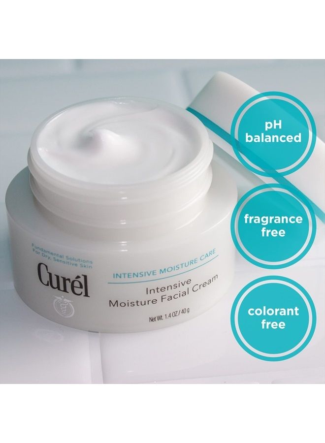 Curel كريم مرطب للوجه مكثف للعناية بالبشرة اليابانية، لوشن للوجه للبشرة الجافة إلى الجافة جداً الحساسة، للنساء والرجال، خالي من العطور ومضاد للتجاعيد، 1.4 أونصة - Image 3