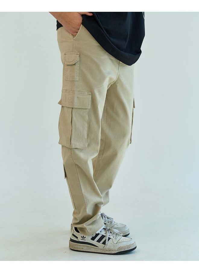 NAS Trends - basic-unisex-cargo-pants-beige-1 - Image 1