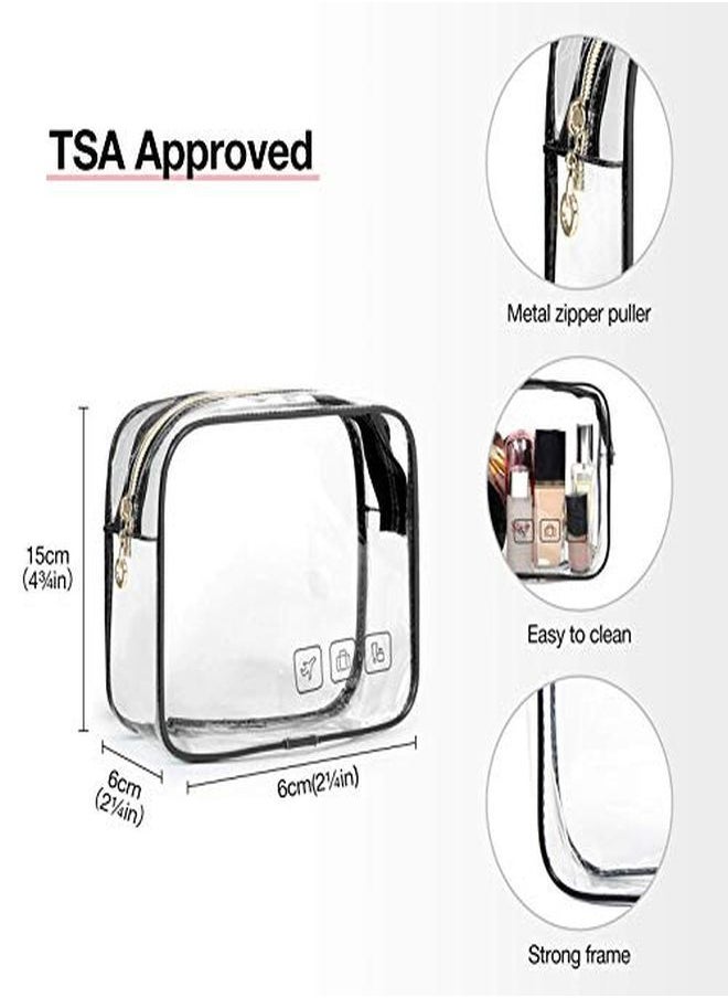 BAGSMART Toiletry Bag Hanging Travel Makeup Organizer With Tsa Approved Transparent Cosmetic Bag Makeup Bag For Full Sized Toiletries, Large-Black  - Image 5