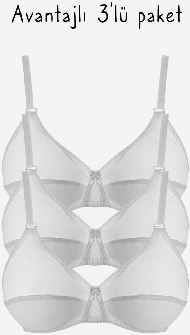 Ayyıldız 556 White Bra 3-Pack  - Image 1