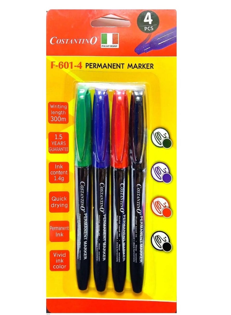 COSTANTINO Permanent Marker 4Pieces - Image 1
