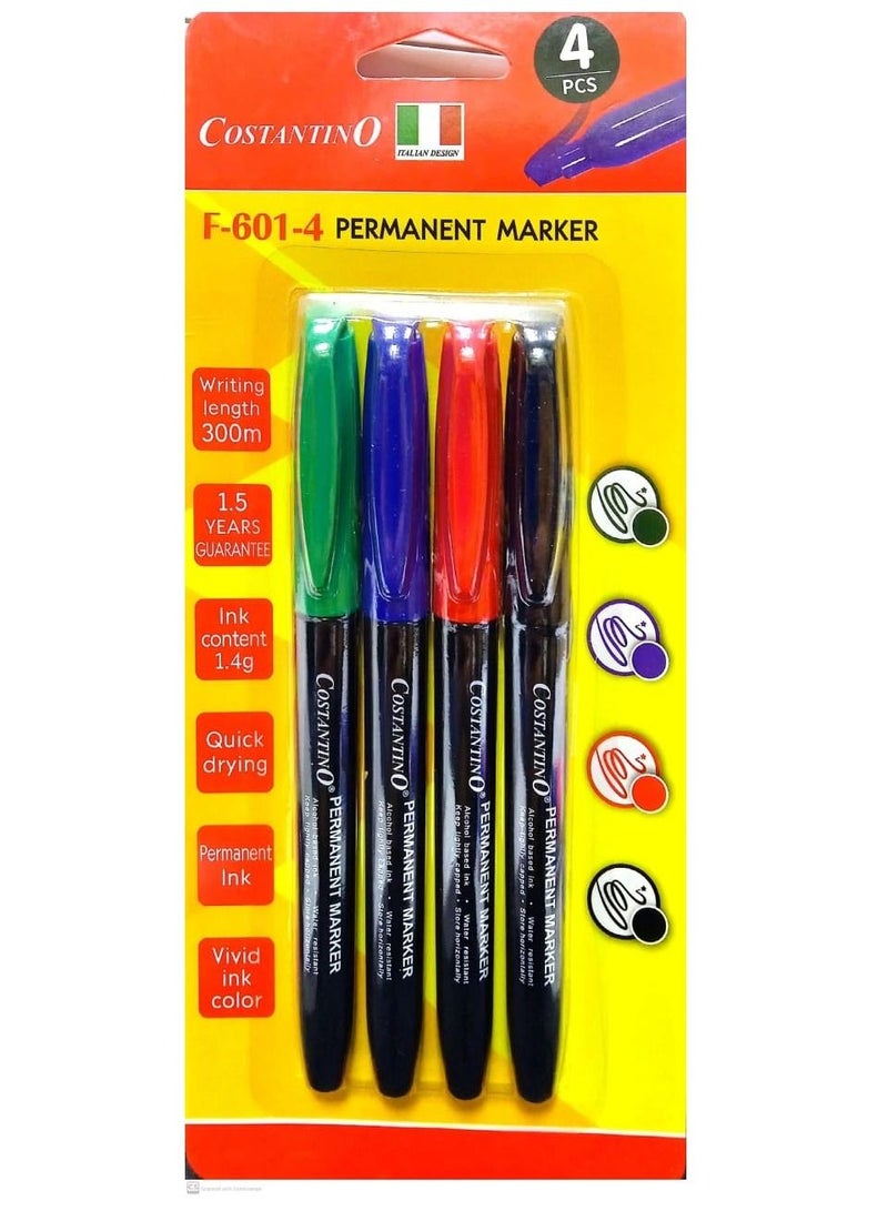 COSTANTINO Permanent Marker 4Pieces - Image 2