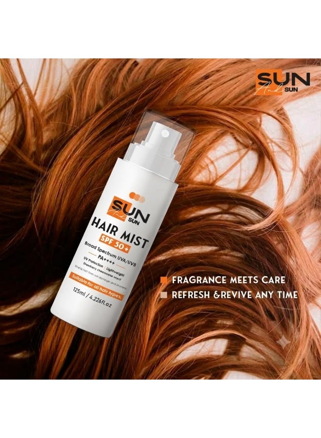 سو ساندي بخاخ شعر صن آند صن بعامل حماية SPF 50+ طيف واسع للأشعة فوق البنفسجية UVA/UVB، 125 مل - Image 3