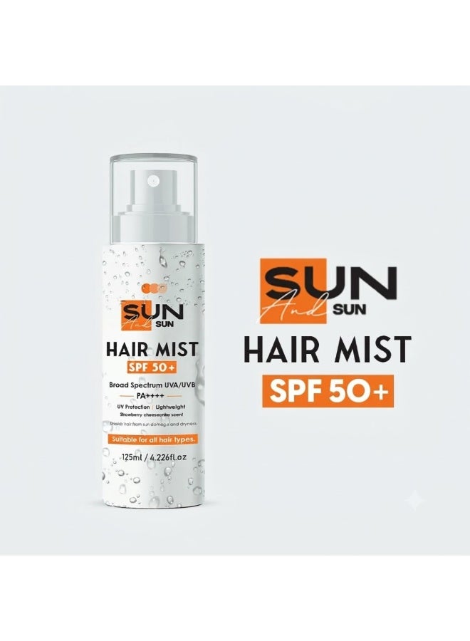 سو ساندي بخاخ شعر صن آند صن بعامل حماية SPF 50+ طيف واسع للأشعة فوق البنفسجية UVA/UVB، 125 مل - Image 2