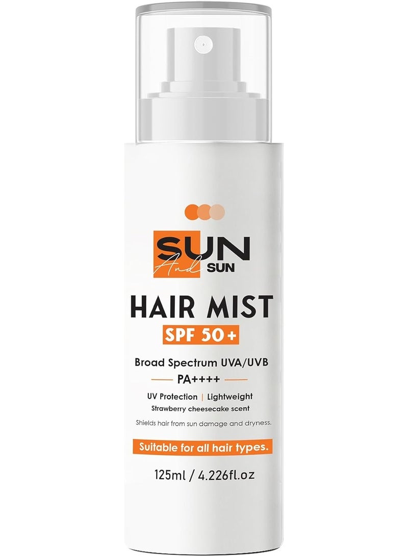سو ساندي بخاخ شعر صن آند صن بعامل حماية SPF 50+ طيف واسع للأشعة فوق البنفسجية UVA/UVB، 125 مل - Image 1