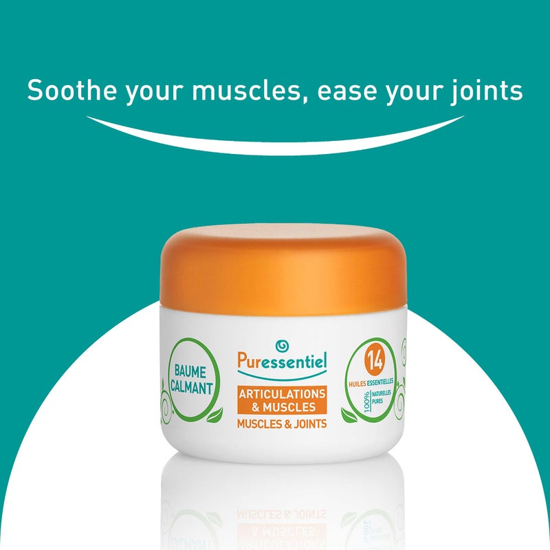 Puressentiel Muscle and Joints Balm - Essential Oil and Shea Butter Balm for Back and Neck Massage - Dye-Free, No Preservatives - 1.01 oz - Image 2