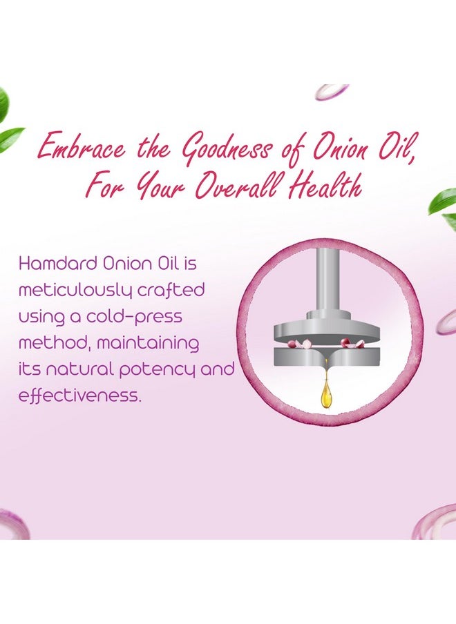 Hamdard Onion Oil | 100 Ml | All-Natural Hair Oil | Helps To Nourish Hair Follicles And Manages Breakage | Promotes Overall Well-Being | Helps Support Digestive Health | Pack Of 2  - Image 5