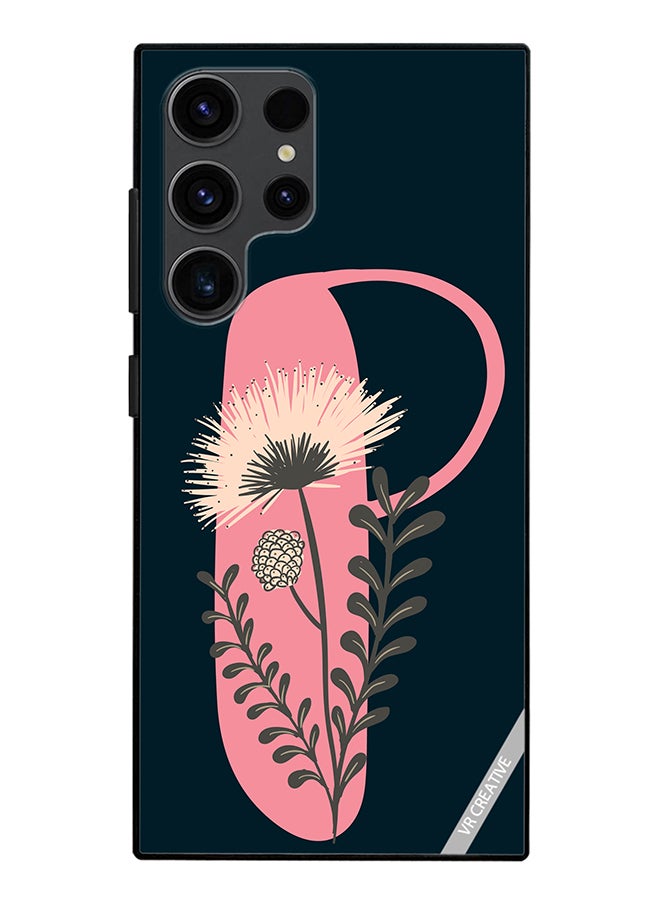 VR CREATIVE Protective Case Cover For Samsung Galaxy S24 Ultra Alphabet P Design Multicolour - Image 1