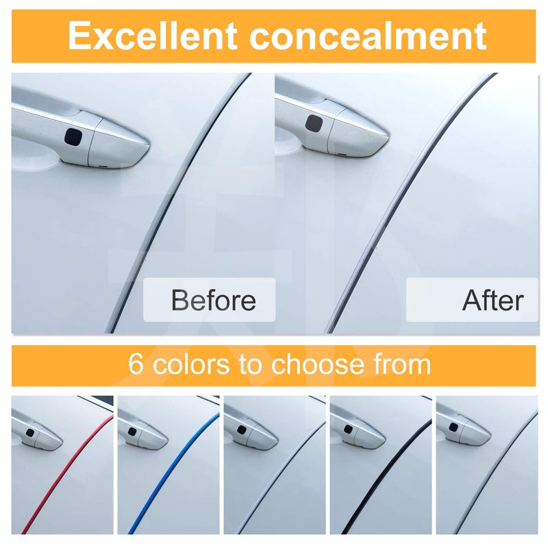 Eytool Clear Door Edge Guards for Cars,Car Door Protector with U Adhesive Edge Protective Trim Ding Protector Fit for Most Car (Clear, 32.8FT) - Image 4