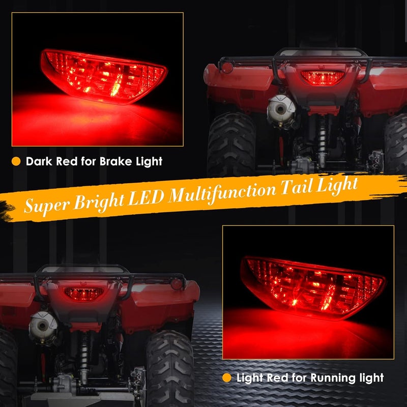 QUASCO Red LED Tail Light for Honda ATVs - Image 2
