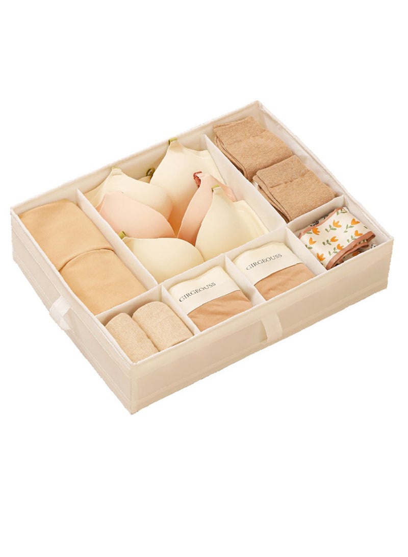 Sock Underwear Drawer Organizer Dividers Foldable Fabric Big Capacity Divide Closet Lingerie Storage Bins For Bras Socks Underpants - Image 4