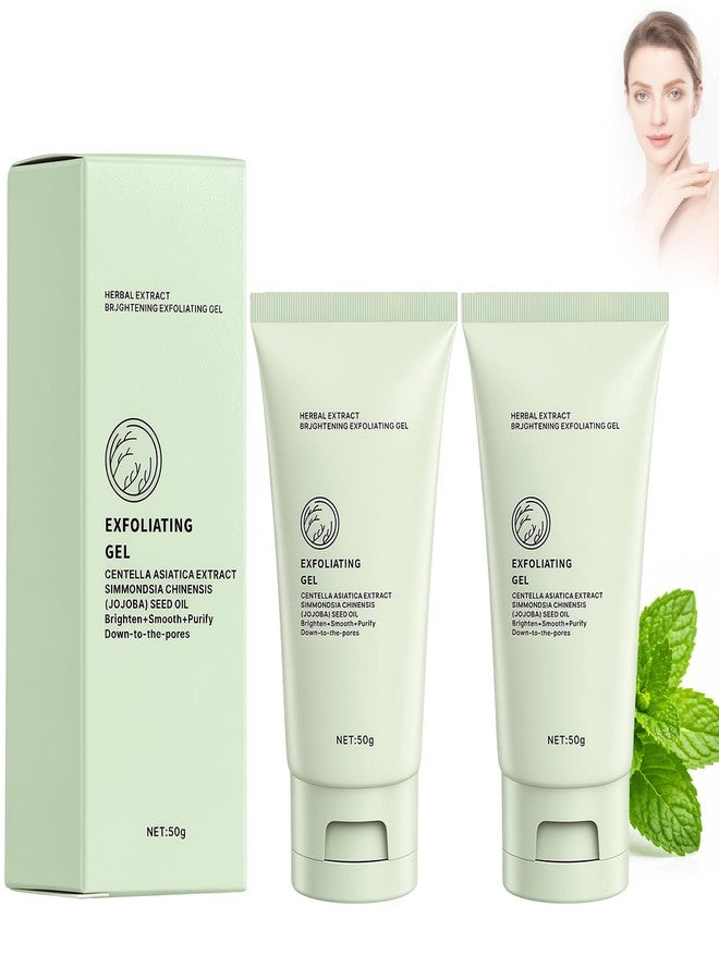 2PCS Herbal Brightening Exfoliating Gel, Gentle Facial Scrub Hat Revitalizes The Skin, Deeply Cleanses Pores, Suitable For All Skin Types - Image 1