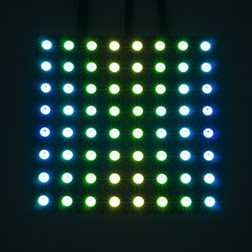 BTF-LIGHTING WS2812B ECO RGB Alloy Wires 5050SMD Individual Addressable 8X8 256 Pixels LED Matrix Panel Flexible FPCB Full Color Works with WLED,SP802E,etc Controllers Image Video Text Display DC5V - Image 4