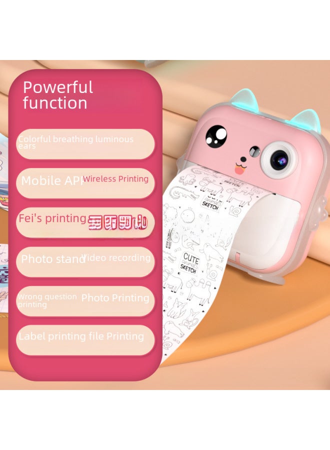Neutral New Q5 Fun Children's Polaroid Camera Thermal Printing Mini Cartoon Digital Camera Gift Batch - Image 2