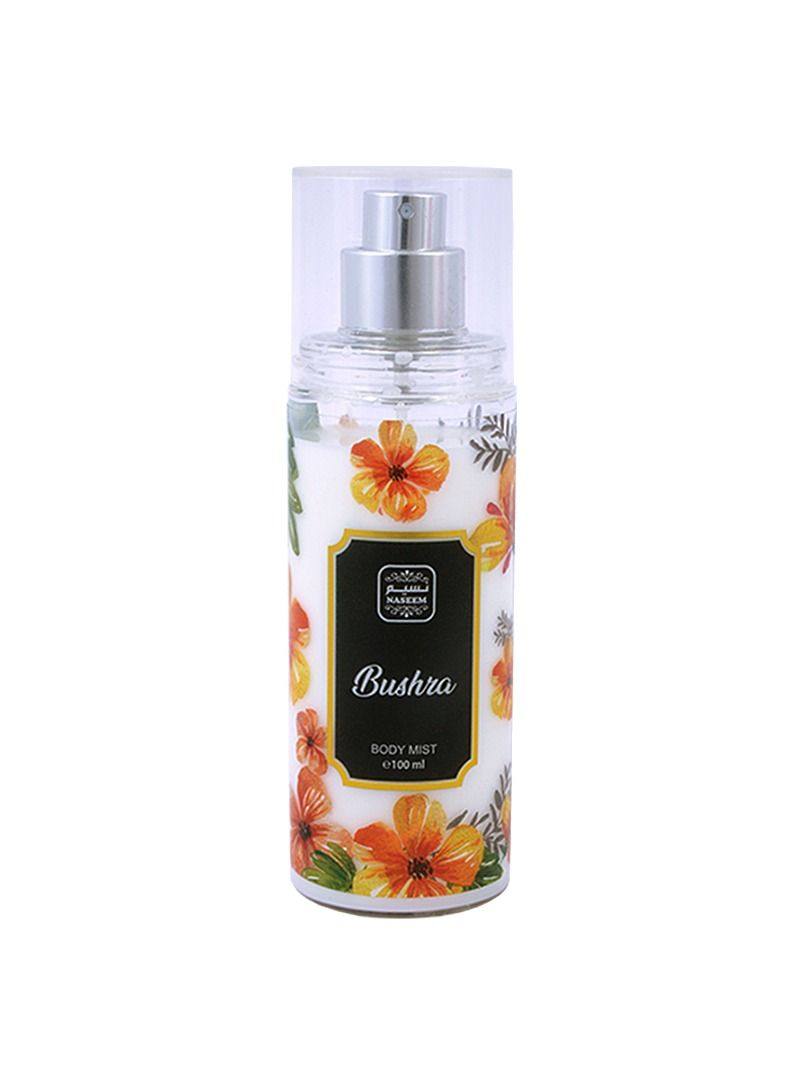 Naseem Bushra Body Mist for Women – 100ml Oriental Fruity Mist with Fresh Citrus Top, Juicy Heart & Warm Woody Base | Daily Refreshing & Long-Lasting Fragrance Spray