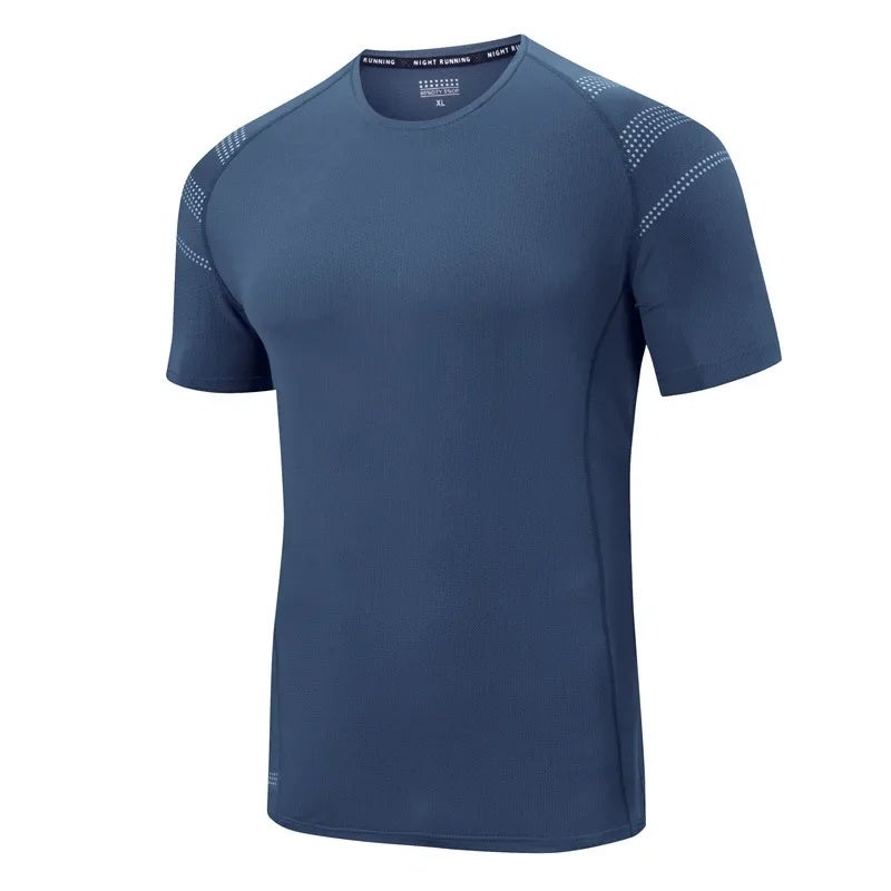 AliExpress summer outdoor large size short sleeve T-shirt men''s quick-drying clothes sports T-shirt Group LOGO printing - Image 5