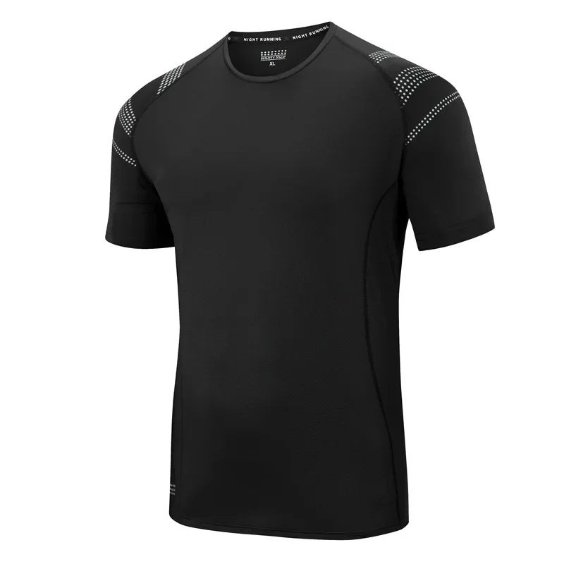 AliExpress summer outdoor large size short sleeve T-shirt men''s quick-drying clothes sports T-shirt Group LOGO printing - Image 2