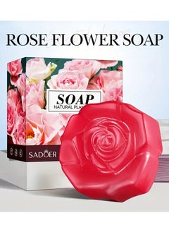 100g (3.53oz) Luxurious Rose Essential Oil Soap Bar - Deeply Nourishes, Moisturizes, and Smoothes Skin, Gentle Exfoliation, Natural Skin Cleanser for Soft, Radiant Complexion - Handmade, Artisanal Soap for Sensitive Skin - pzsku/Z3ECC1661A2A1D7BC0A89Z/45/_/1727504802/ef12062b-51b1-4c70-a9af-5d4c8faafc38