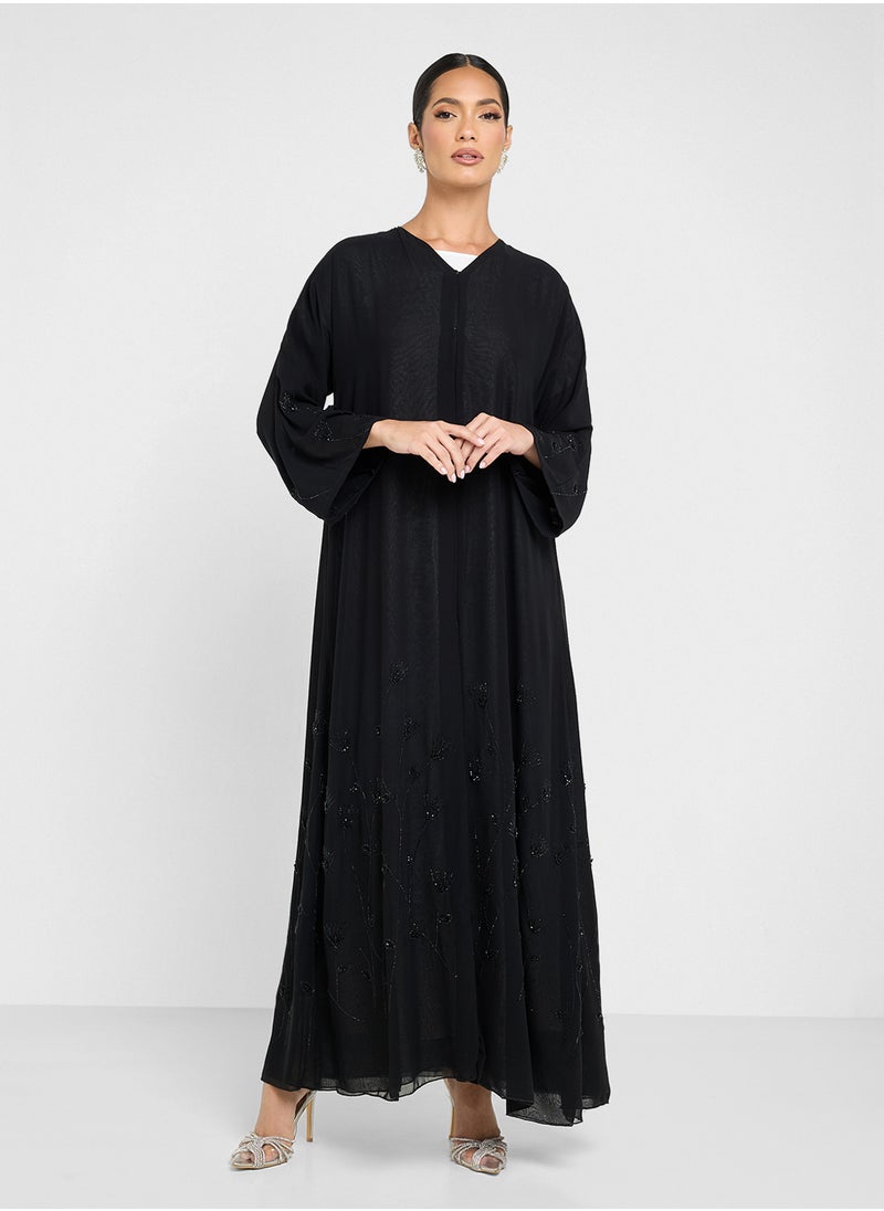 Khizana - Abaya With Embelishment & Sheila - Image 1