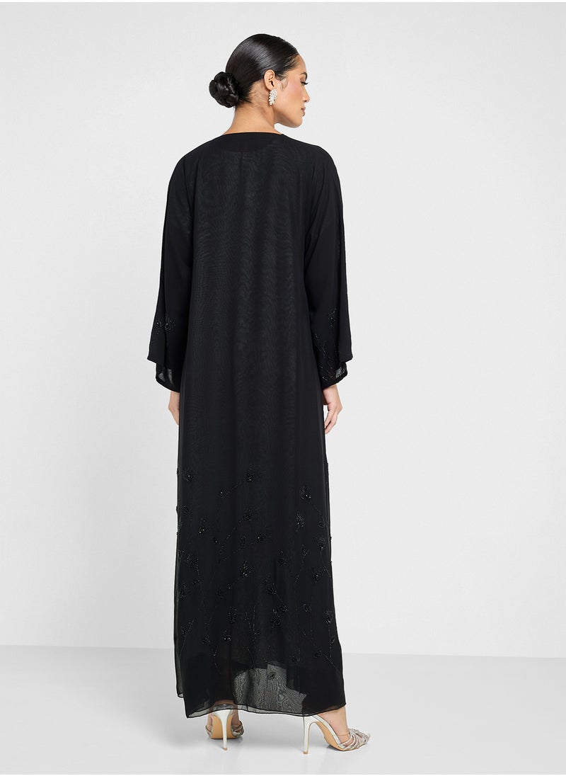 Khizana - Abaya With Embelishment & Sheila - Image 1