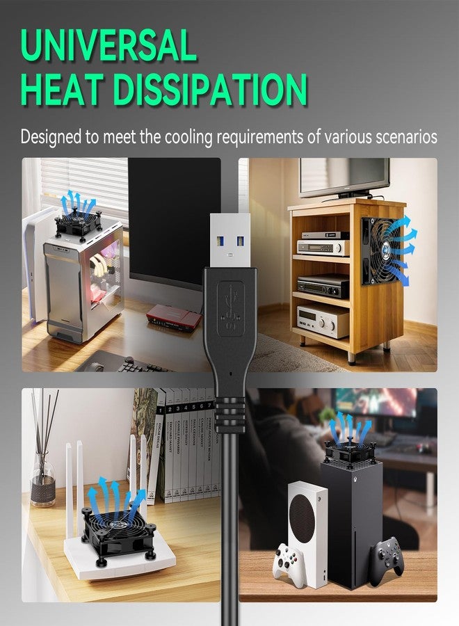 Easy Cloud 120mm USB Fan, Cooling Fan for Flat Panel TV Receiver Router DVR PlayStation Xbox Computer Cabinet Cooler - Image 4