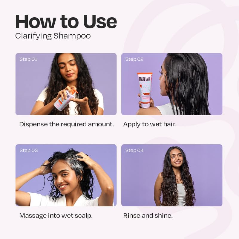 MANETAIN Clarifying Shampoo 100ml for Curly Hair | Sulphate & Paraben Free | Exfoliating & Non-Drying Formula with Fruit-Based AHAs for Curly, Frizzy, and Oily | Safe for All Hair Types - Image 5