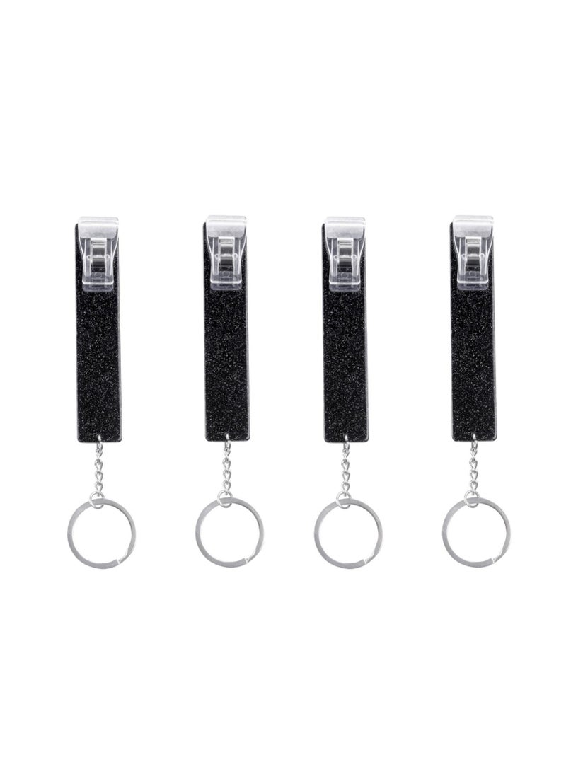 Y&D Credit Card Puller, Puller Keychain, Debit Bank Grabber for Long Nails, ATM Keychain Women Women/Girl Clip (4PCS)  - Image 3