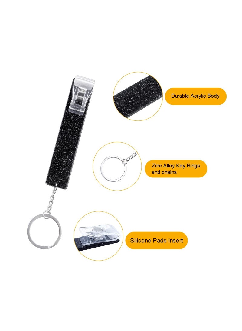 Y&D Credit Card Puller, Puller Keychain, Debit Bank Grabber for Long Nails, ATM Keychain Women Women/Girl Clip (4PCS)  - Image 1