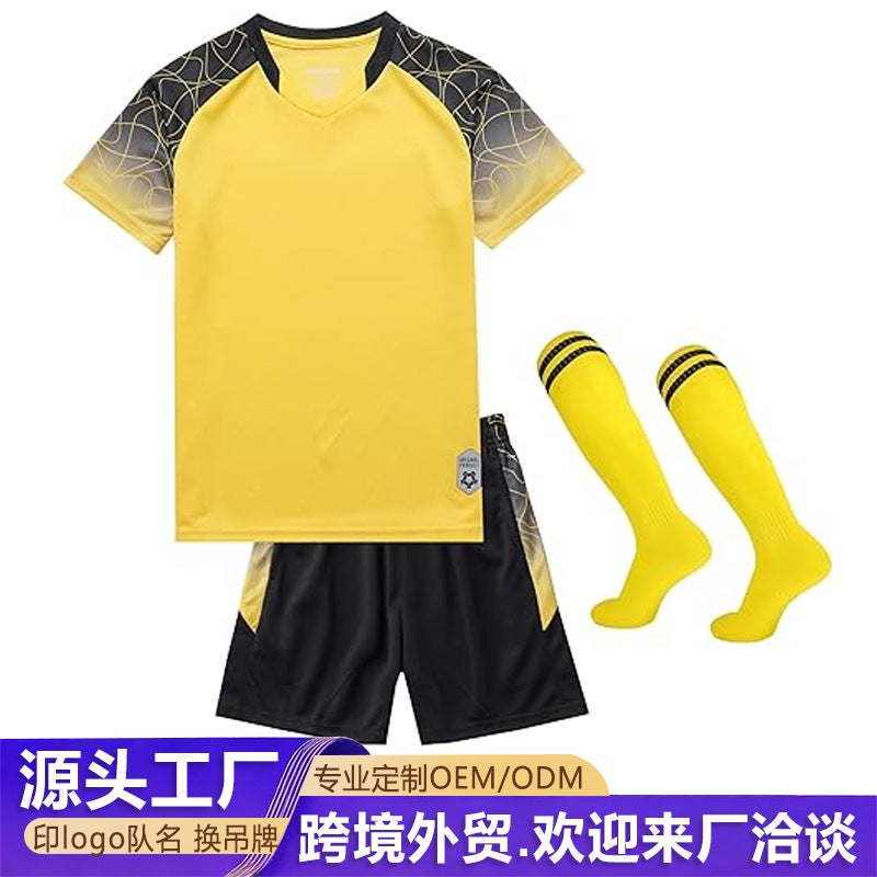 Children''s and Adult Competition Training Team Uniforms, Football Uniforms, Short-Sleeved Quick-Drying Breathable T-Shirts, 2026 World Cup Jerseys - Image 2