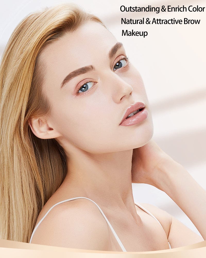 LYSdefeu Waterproof Tinted Brow Gel-Long Lasting Smudgeproof Liquid Eyebrow Makeup,Eyebrow Mascara Tinted Brow Glue,Eye Brow Filler,Volumizing Enhance Brow Mascara,With Brow Razor Brush,Gift for Women-Blonde - Image 2