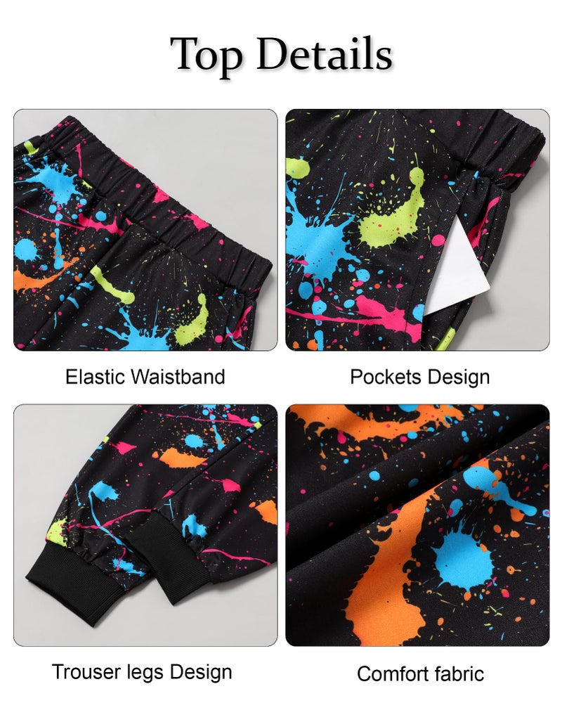 Latnnut Boy Clothes Fall Winter Outfits Long-sleeved Game Consoles Print Hooded Sweatshirt Pants 2Pcs Set 7-8 Years - Image 3